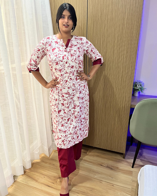 Floral Premium Printed Kurta Set