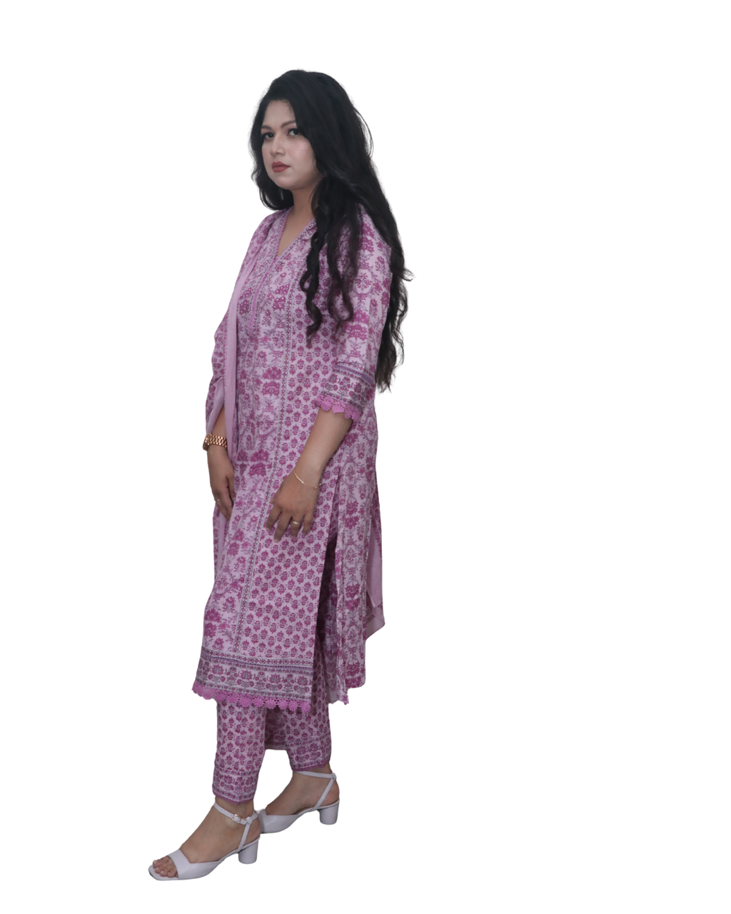Premium Embroidered || Straight Kurta and Pant Set with Dupatta