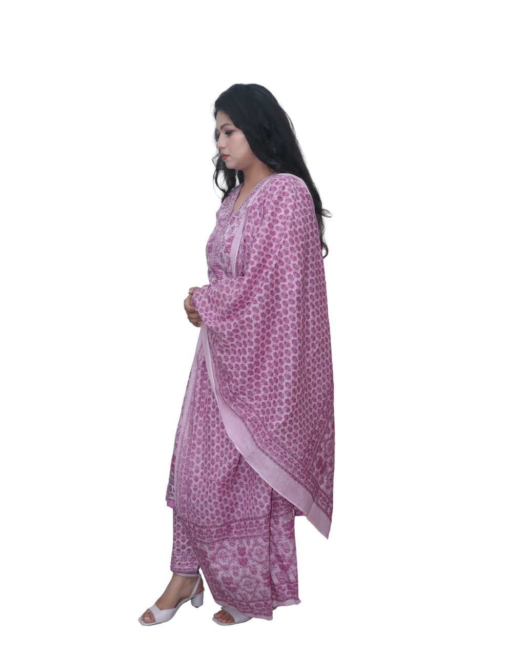 Premium Embroidered || Straight Kurta and Pant Set with Dupatta