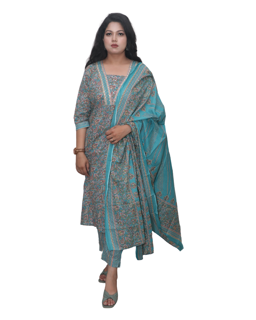 Woman Printed Kurta Set
