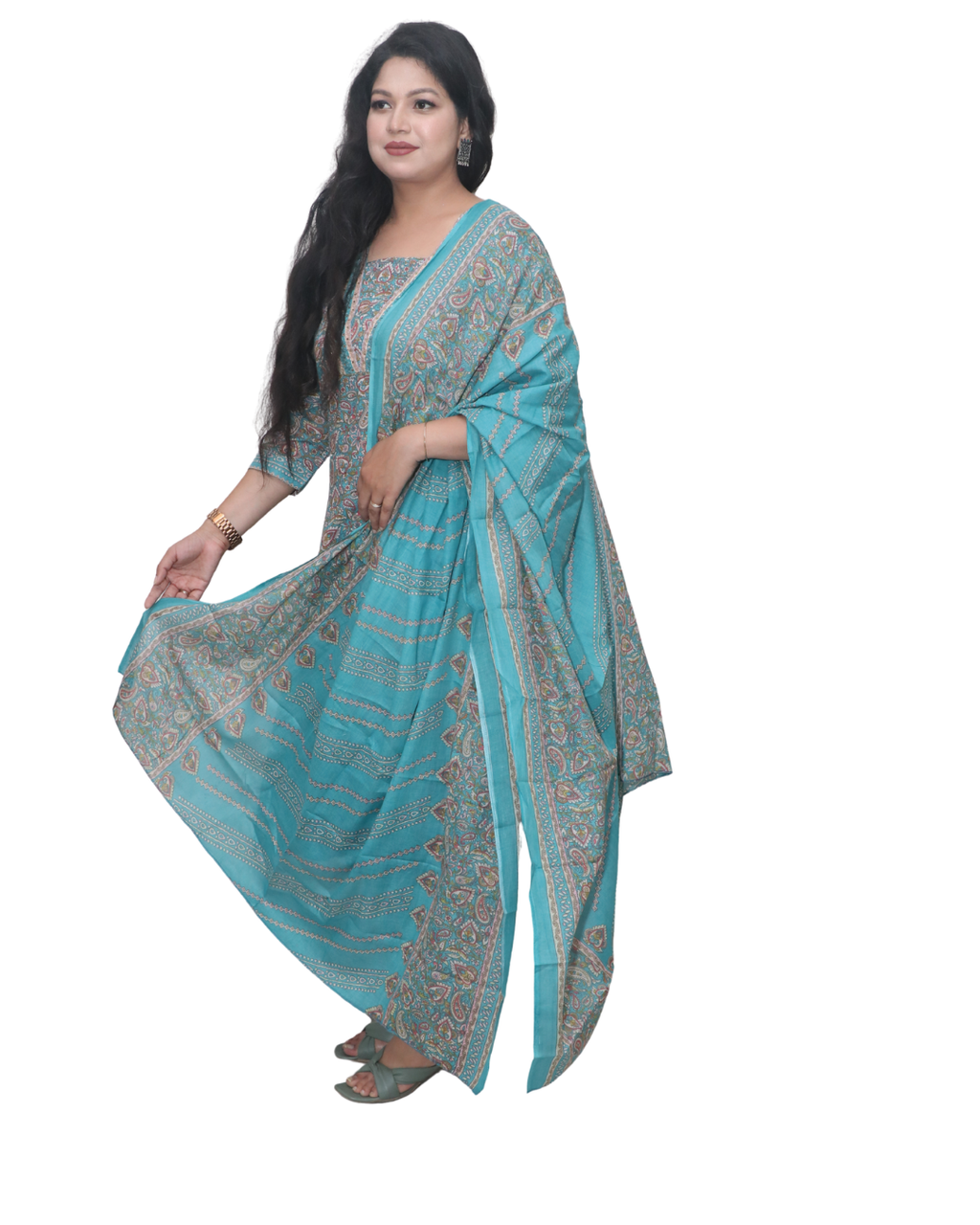 Woman Printed Kurta Set