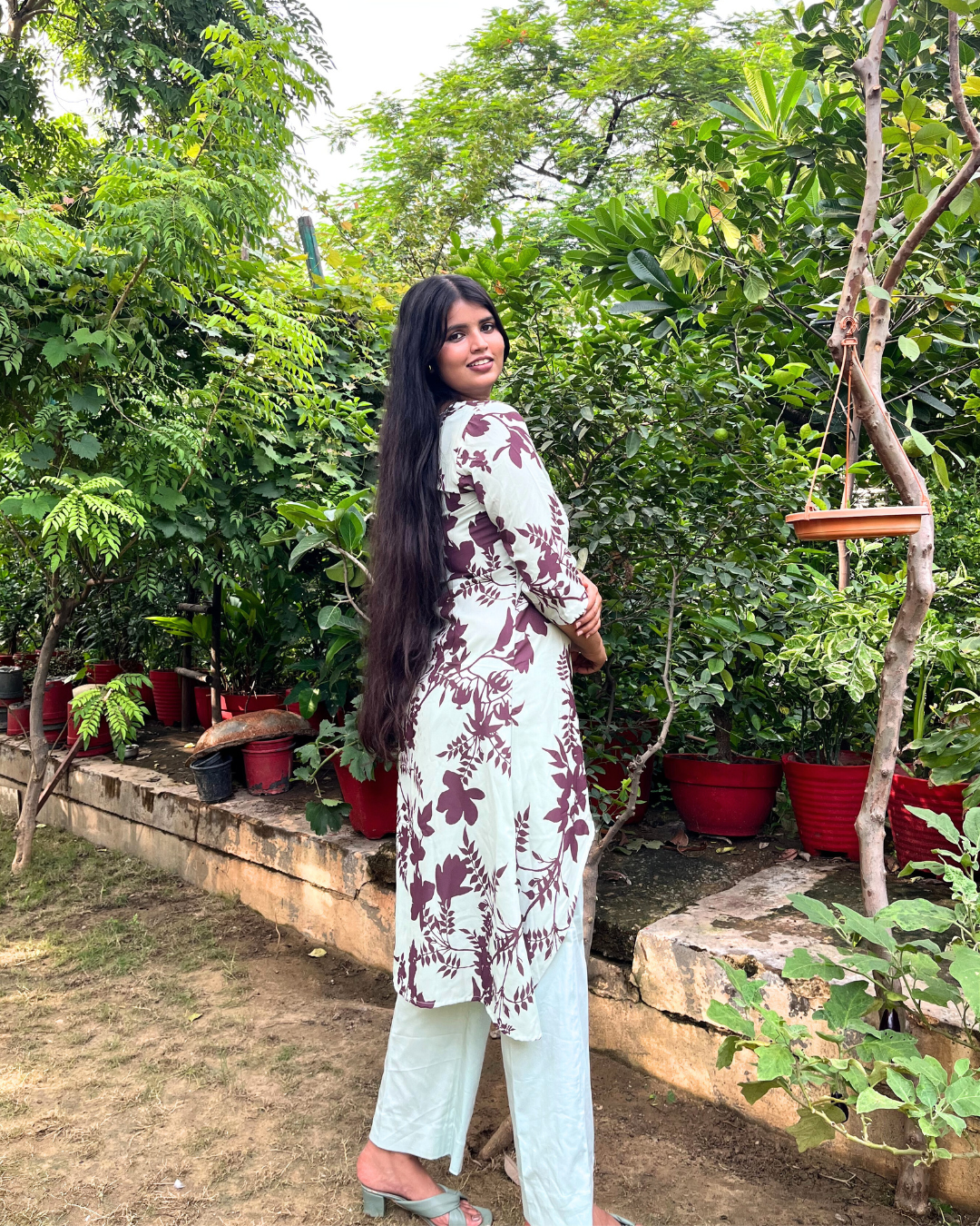 Crepe Printed Up-Down Kurti